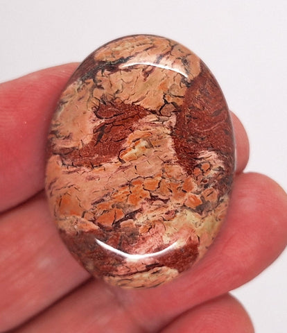 40x30mm Brecciated Jasper Cabochon Oval Loose Gem stone Cab S2175C
