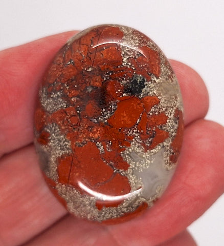40x30mm Brecciated Jasper Cabochon Oval Loose Gem stone Cab S2175D
