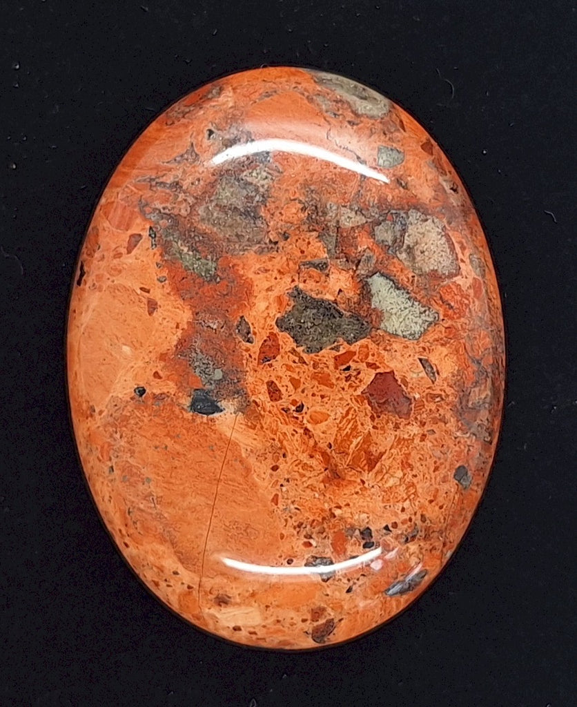 40x30mm Brecciated Jasper Cabochon Oval Loose Gem stone Cab S2175D