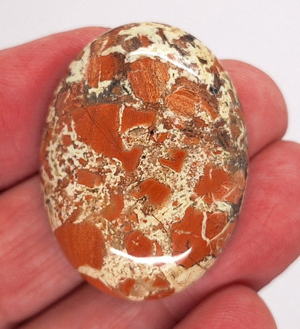 40x30mm Brecciated Jasper Cabochon Oval Loose Gem stone Cab S2175E