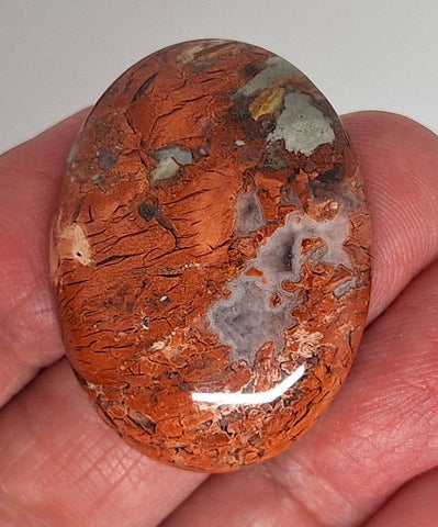 40x30mm Brecciated Jasper Cabochon Oval Loose Gem stone Cab S2175E