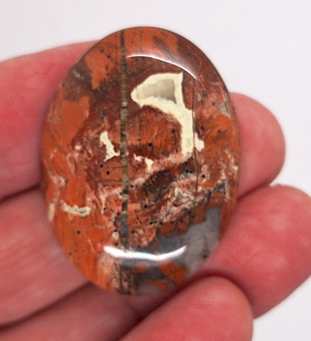 40x30mm Brecciated Jasper Cabochon Oval Loose Gem stone Cab S2175G