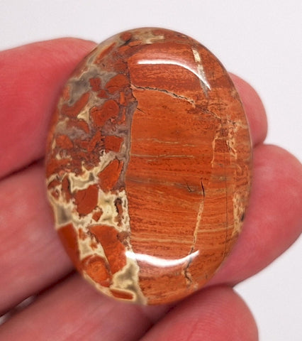 40x30mm Brecciated Jasper Cabochon Oval Loose Gem stone Cab S2175p