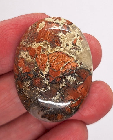 40x30mm Brecciated Jasper Cabochon Oval Loose Gem stone Cab S2175o