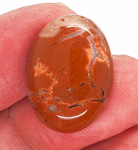 25x18mm Natural Brecciated Jasper loose oval Flat Back Cabochons S2183H