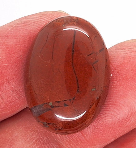 25x18mm Natural Brecciated Jasper loose oval Flat Back Cabochons S2183J