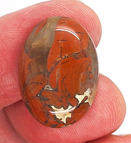 25x18mm Natural Brecciated Jasper loose oval Flat Back Cabochons S2183M