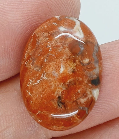 25x18mm Natural Brecciated Jasper loose oval Flat Back Cabochons S2183M