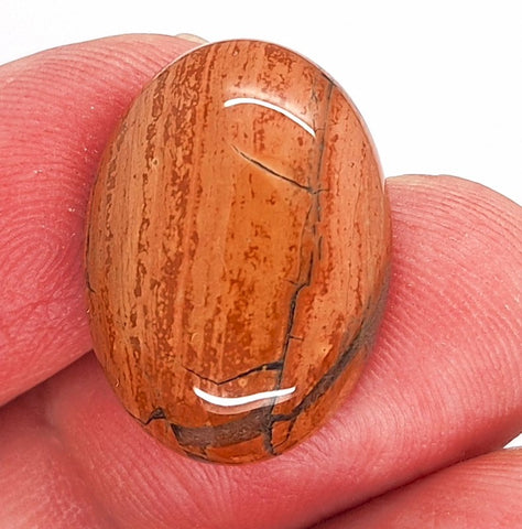 25x18mm Natural Brecciated Jasper loose oval Flat Back Cabochons S2183N