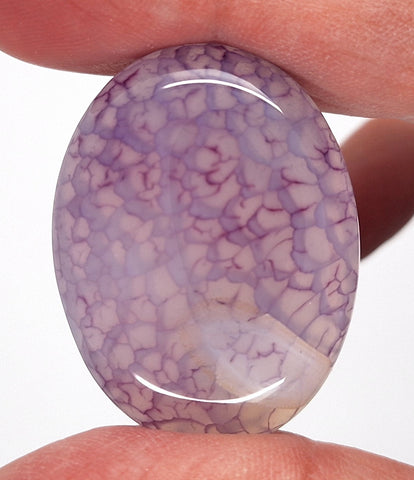40x30mm Blue Dyed Crackle Agate Cabochon Oval Flat back loose Cabachon S2195T