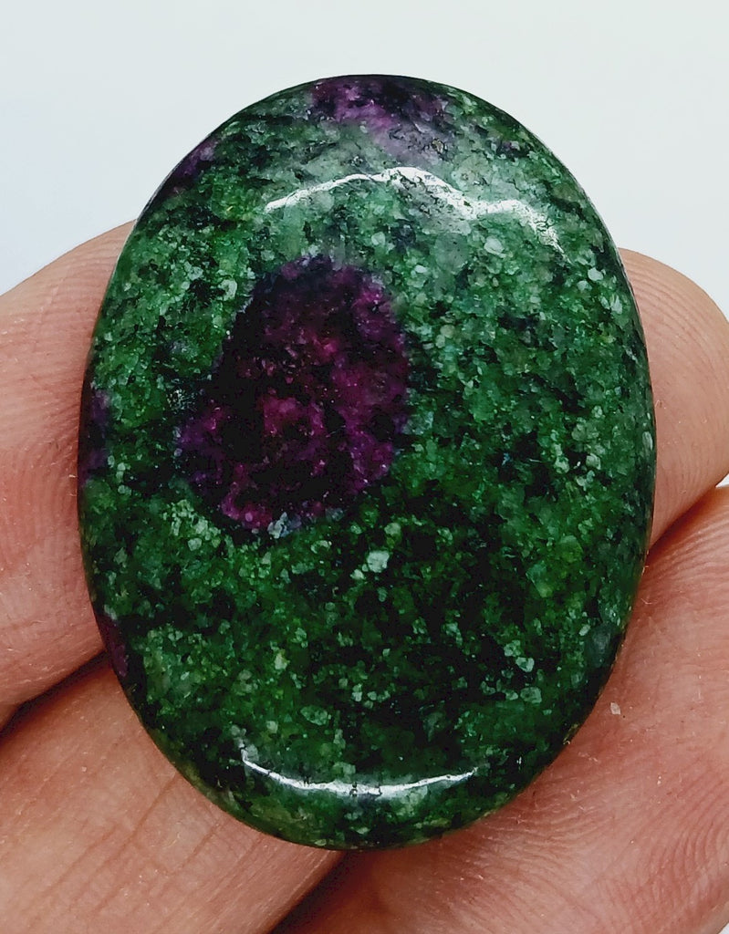 40x30mm Anyolite Ruby in Zoisite loose flat backed cabochon S2203A