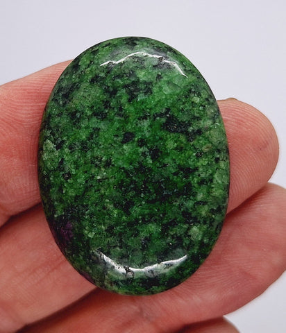 40x30mm Anyolite Ruby in Zoisite loose flat backed cabochon S2203A