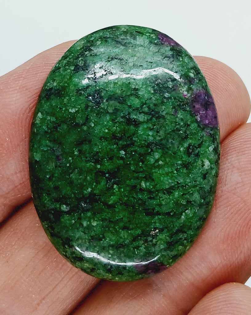40x30mm Anyolite Ruby in Zoisite loose flat backed cabochon S2203B