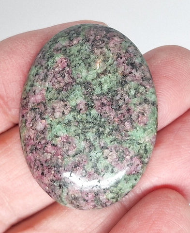 40x30mm Anyolite Ruby in Zoisite loose flat backed cabochon S2203B