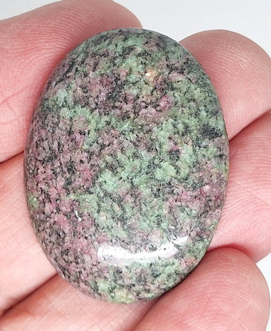 40x30mm Anyolite Ruby in Zoisite loose flat backed cabochon S2203D