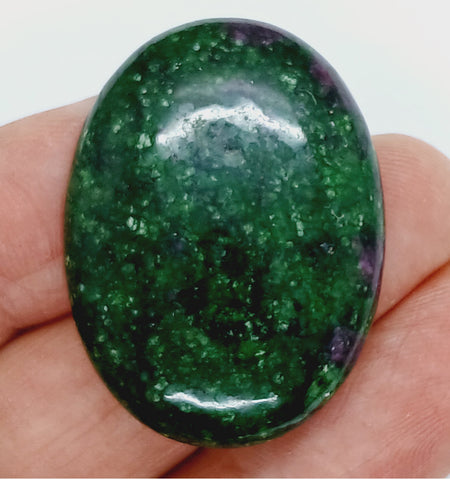 40x30mm Anyolite Ruby in Zoisite loose flat backed cabochon S2203E