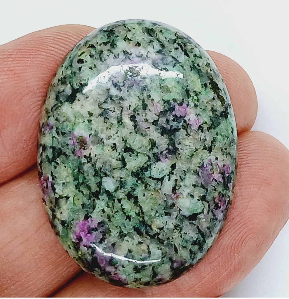 40x30mm Anyolite Ruby in Zoisite loose flat backed cabochon S2203F