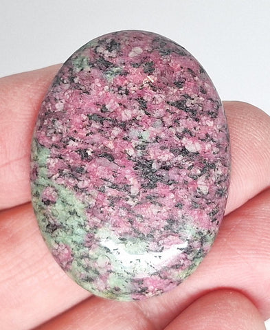 40x30mm Anyolite Ruby in Zoisite loose flat backed cabochon S2203F