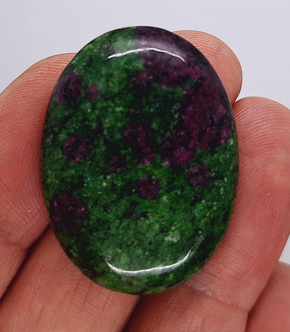 40x30mm Anyolite Ruby in Zoisite loose flat backed cabochon S2203G