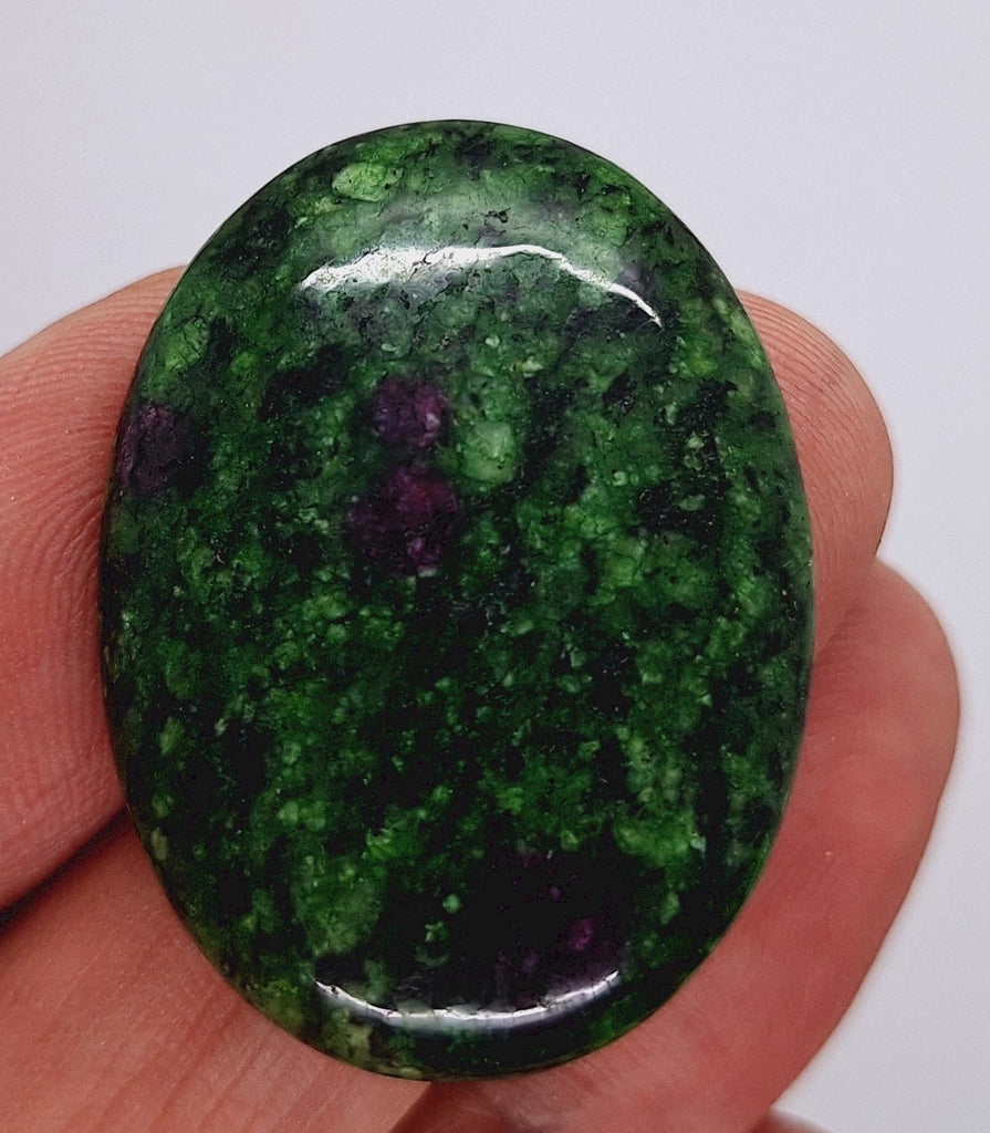 40x30mm Anyolite Ruby in Zoisite loose flat backed cabochon S2203H