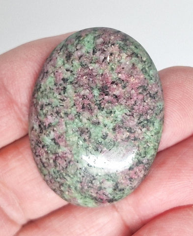 40x30mm Anyolite Ruby in Zoisite loose flat backed cabochon S2203H