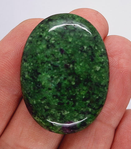 40x30mm Anyolite Ruby in Zoisite loose flat backed cabochon S2203J