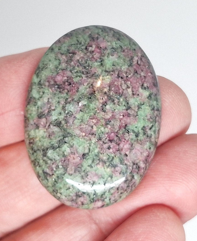 40x30mm Anyolite Ruby in Zoisite loose flat backed cabochon S2203L