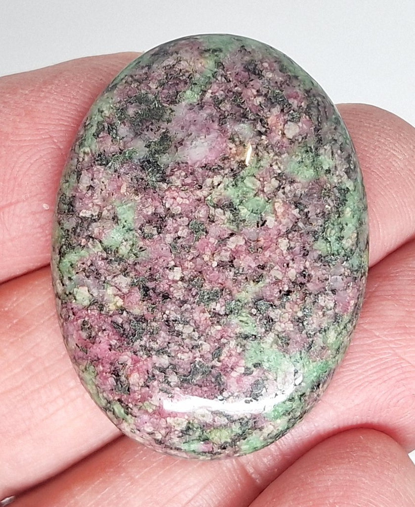 40x30mm Anyolite Ruby in Zoisite loose flat backed cabochon S2203N