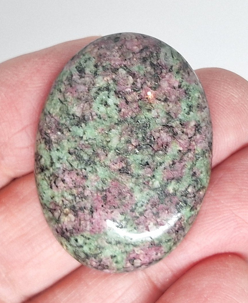 40x30mm Anyolite Ruby in Zoisite loose flat backed cabochon S2203i