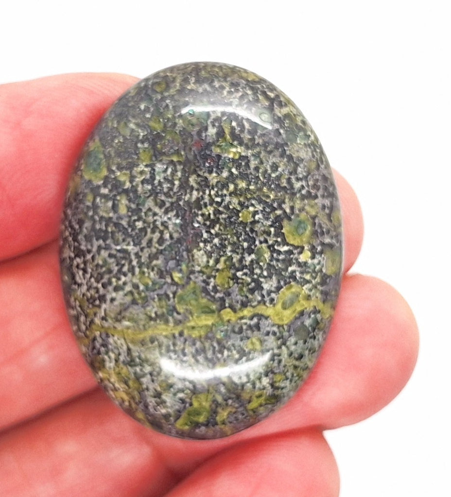 40x30mm Dragon Blood Jasper Flat Back Oval Gemstone Cabochon S2204S