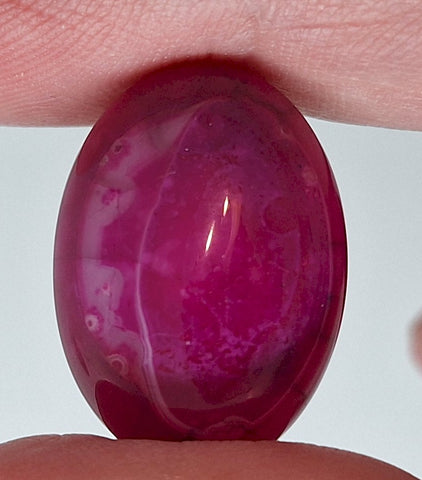 25x18mm Dyed Magenta Deep Pink Dragon Vein Agate Cabochon Stone S4008S