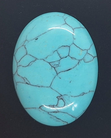 40x30mm Imitation Turquoise Robins egg blue -  sky blue cabochon S4028A