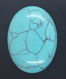 40x30mm Imitation Turquoise Robins egg blue -  sky blue cabochon S4028B