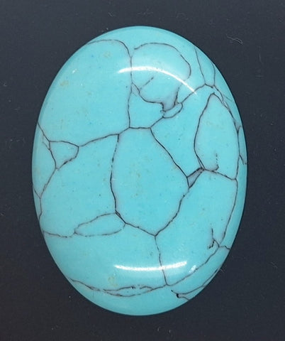 40x30mm Imitation Turquoise Robins egg blue -  sky blue cabochon S4028B