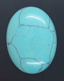 40x30mm Imitation Turquoise Robins egg blue -  sky blue cabochon S4028C