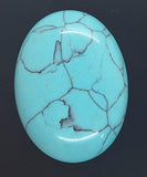 40x30mm Imitation Turquoise Robins egg blue -  sky blue cabochon S4028D