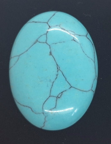 40x30mm Imitation Turquoise Robins egg blue -  sky blue cabochon S4028E