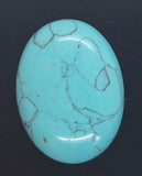 40x30mm Imitation Turquoise Robins egg blue -  sky blue cabochon S4028H