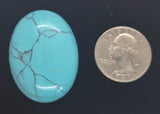 40x30mm Imitation Turquoise Robins egg blue -  sky blue cabochon S4028J