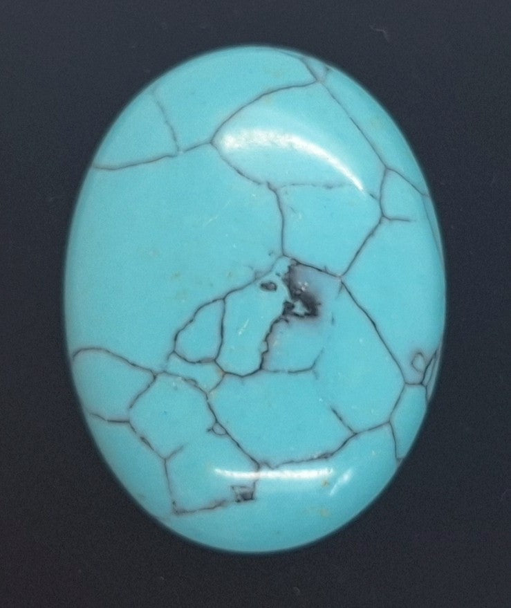 40x30mm Imitation Turquoise Robins egg blue -  sky blue cabochon S4028i