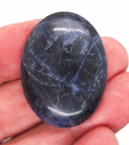 40x30mm Natural Sodalite Flat Back Cabochon Gemstone Cameo Jewelry Supply  S4116A