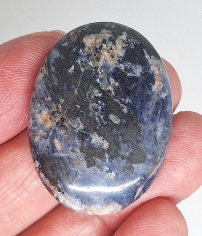 40x30mm Natural Sodalite Flat Back Cabochon Gemstone Cameo Jewelry Supply  S4116B