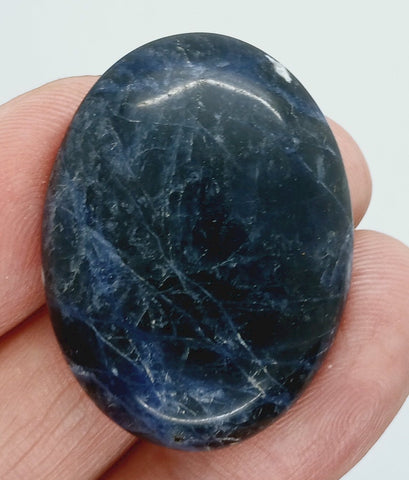 40x30mm Natural Sodalite Flat Back Cabochon Gemstone Cameo Jewelry Supply  S4116B