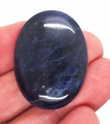 40x30mm Natural Sodalite Flat Back Cabochon Gemstone Cameo Jewelry Supply  S4116C