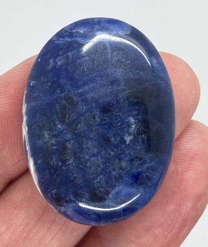 40x30mm Natural Sodalite Flat Back Cabochon Gemstone Cameo Jewelry Supply  S4116C