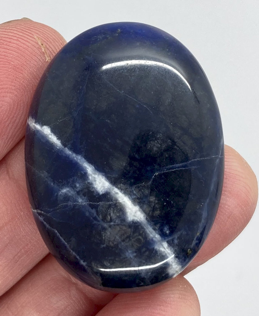 40x30mm Natural Sodalite Flat Back Cabochon Gemstone Cameo Jewelry Supply  S4116D