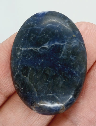 40x30mm Natural Sodalite Flat Back Cabochon Gemstone Cameo Jewelry Supply  S4116D