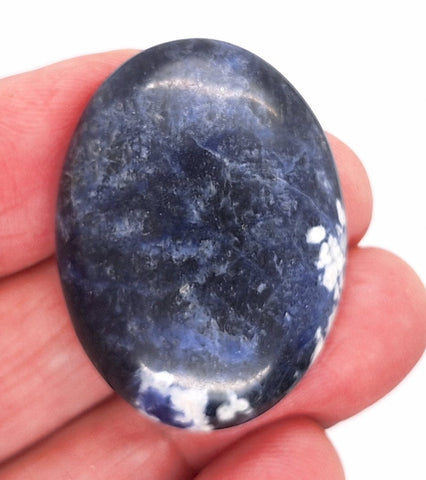 40x30mm Natural Sodalite Flat Back Cabochon Gemstone Cameo Jewelry Supply  S4116E