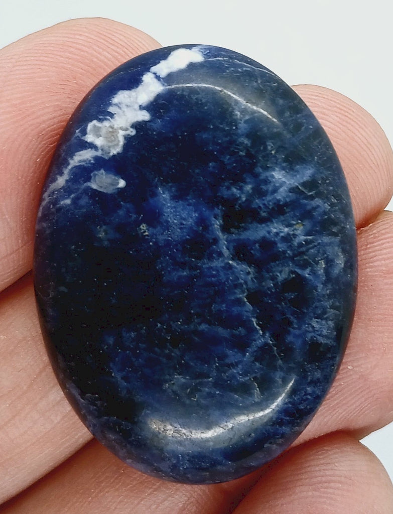 40x30mm Natural Sodalite Flat Back Cabochon Gemstone Cameo Jewelry Supply  S4116E