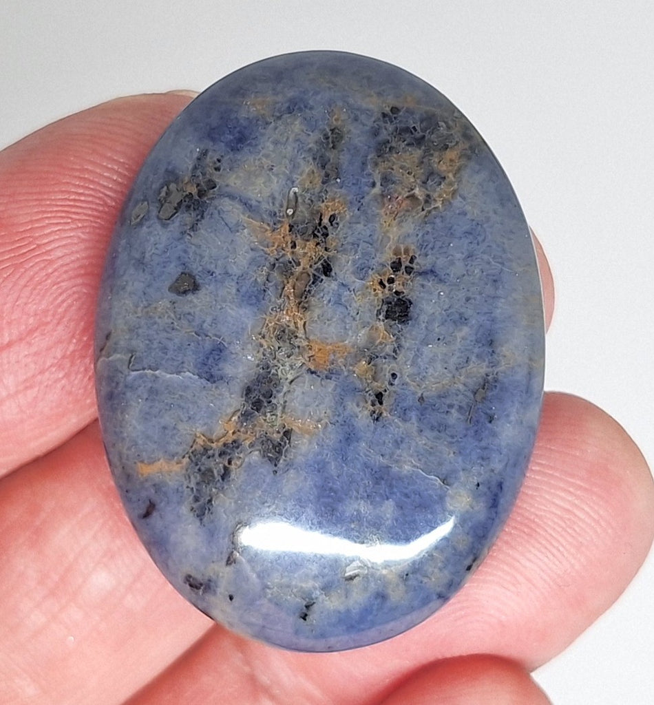 40x30mm Natural Sodalite Flat Back Cabochon Gemstone Cameo Jewelry Supply  S4116E